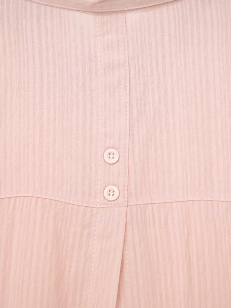 crinkle ribbon long sleeve shirt