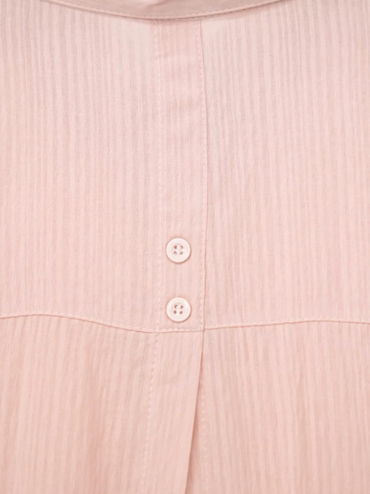 crinkle ribbon long sleeve shirt