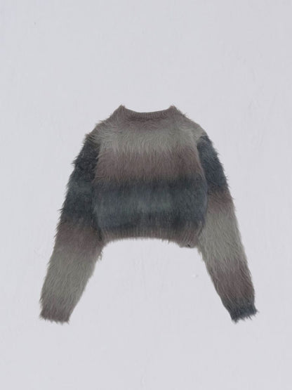 gradation mohair knit