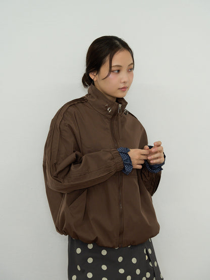 stand collar blouson
