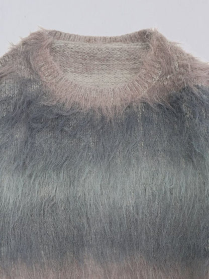 gradation mohair knit