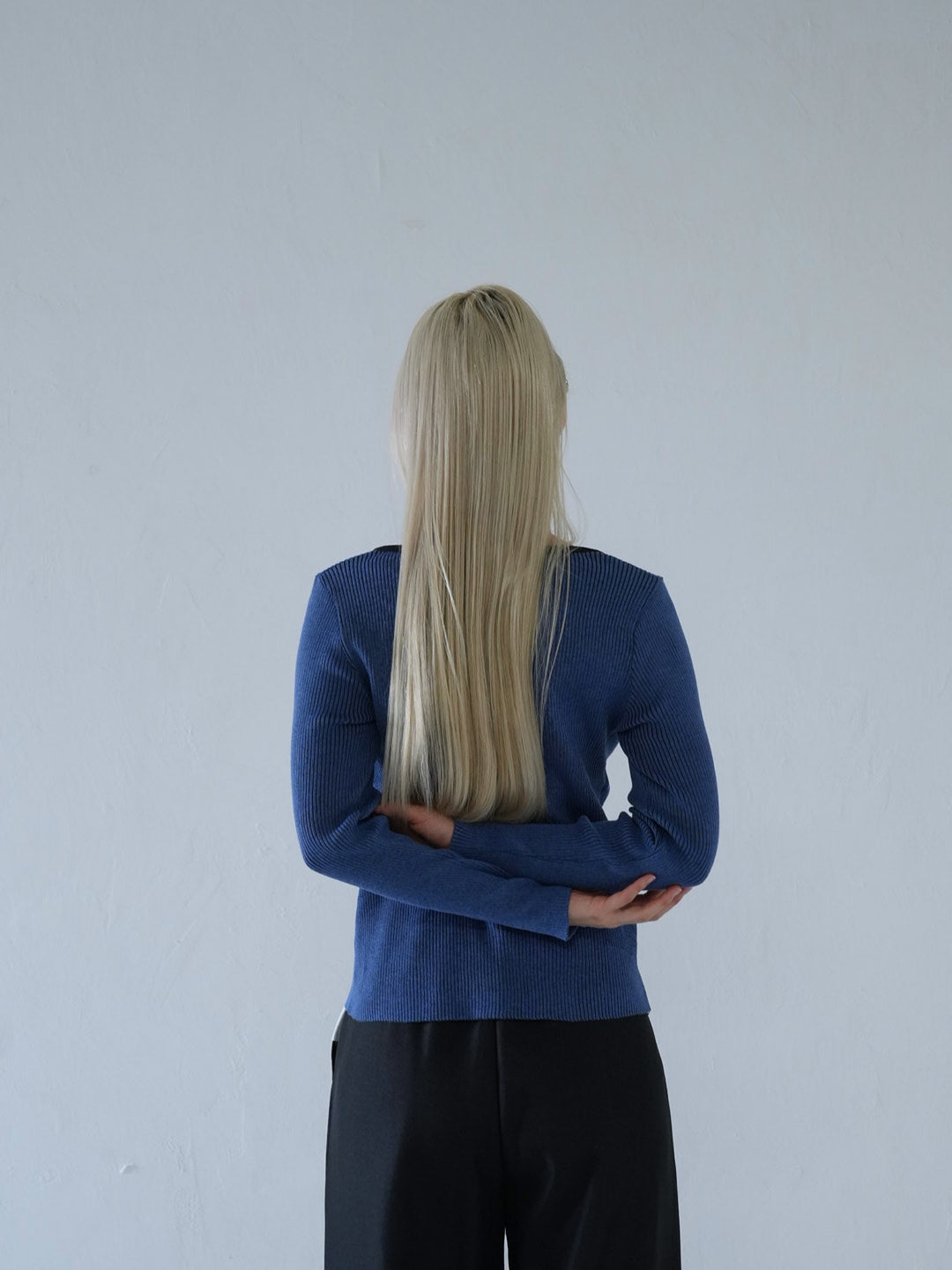 【 10月上旬発送予定 】layered rib knit top