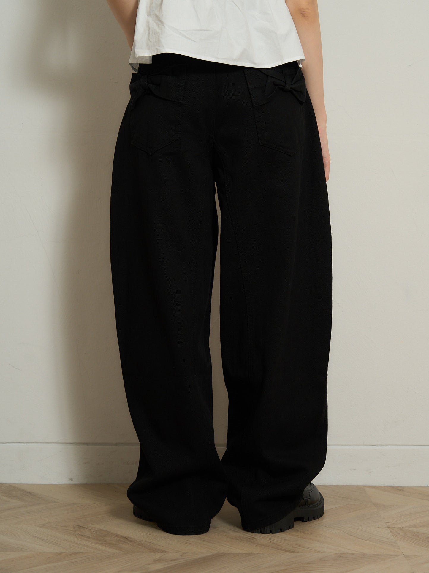 ribbon pocket pants