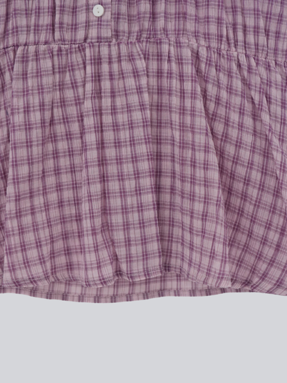 check croped blouse