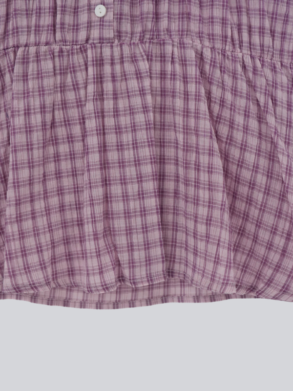check croped blouse