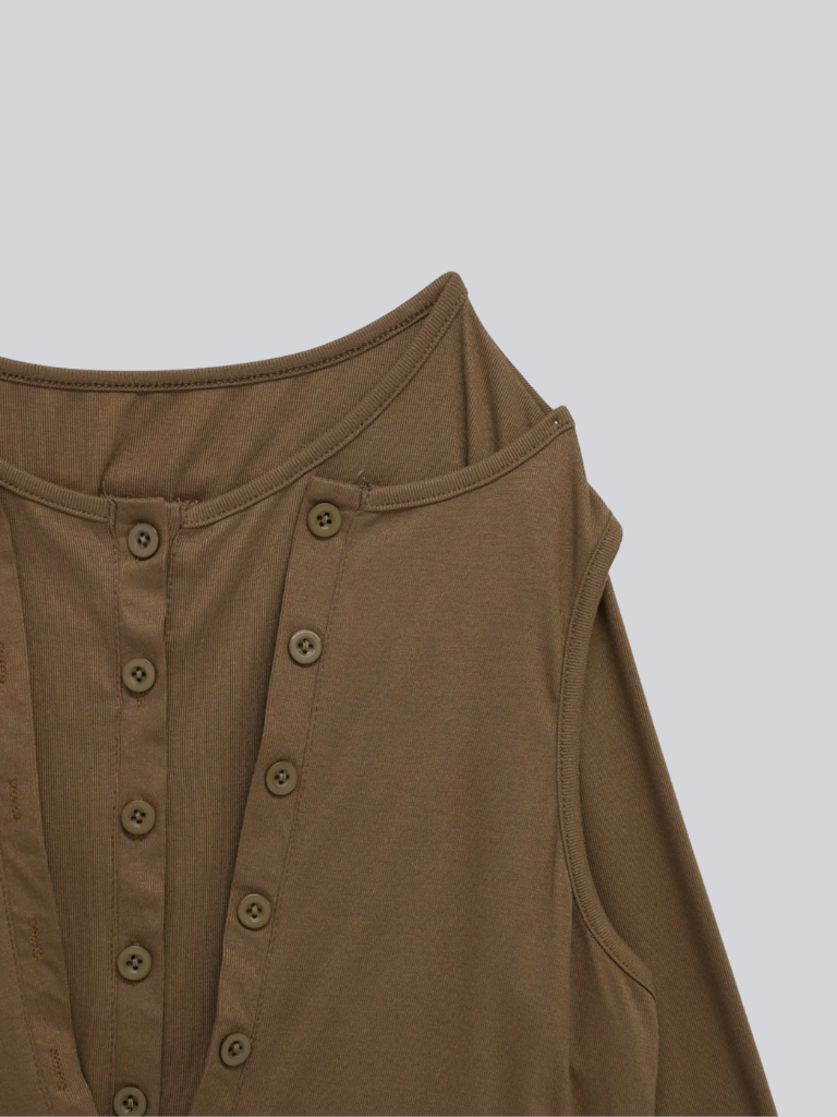 cutout layered tee