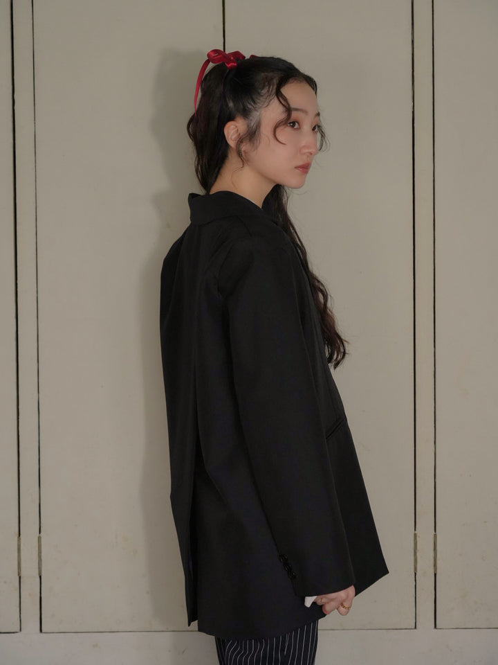 diagonal back slit jacket 【 11/6 19:00 発売予定 】