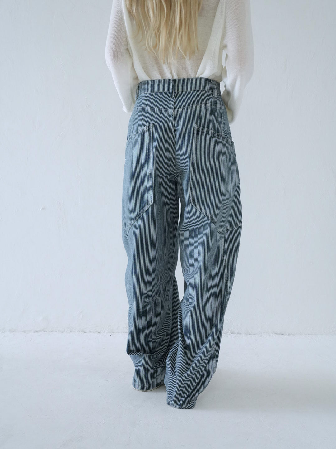 【 10月上旬発送予定 】hickory stripe wide pants