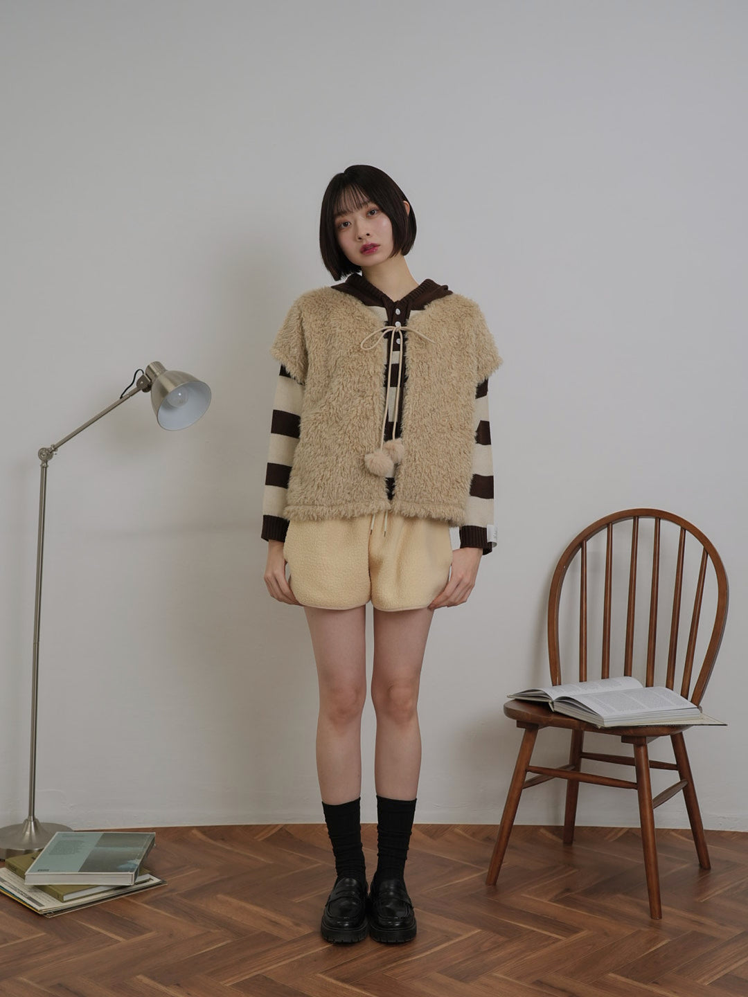 fur knit vest【 1/15 19時発売 】