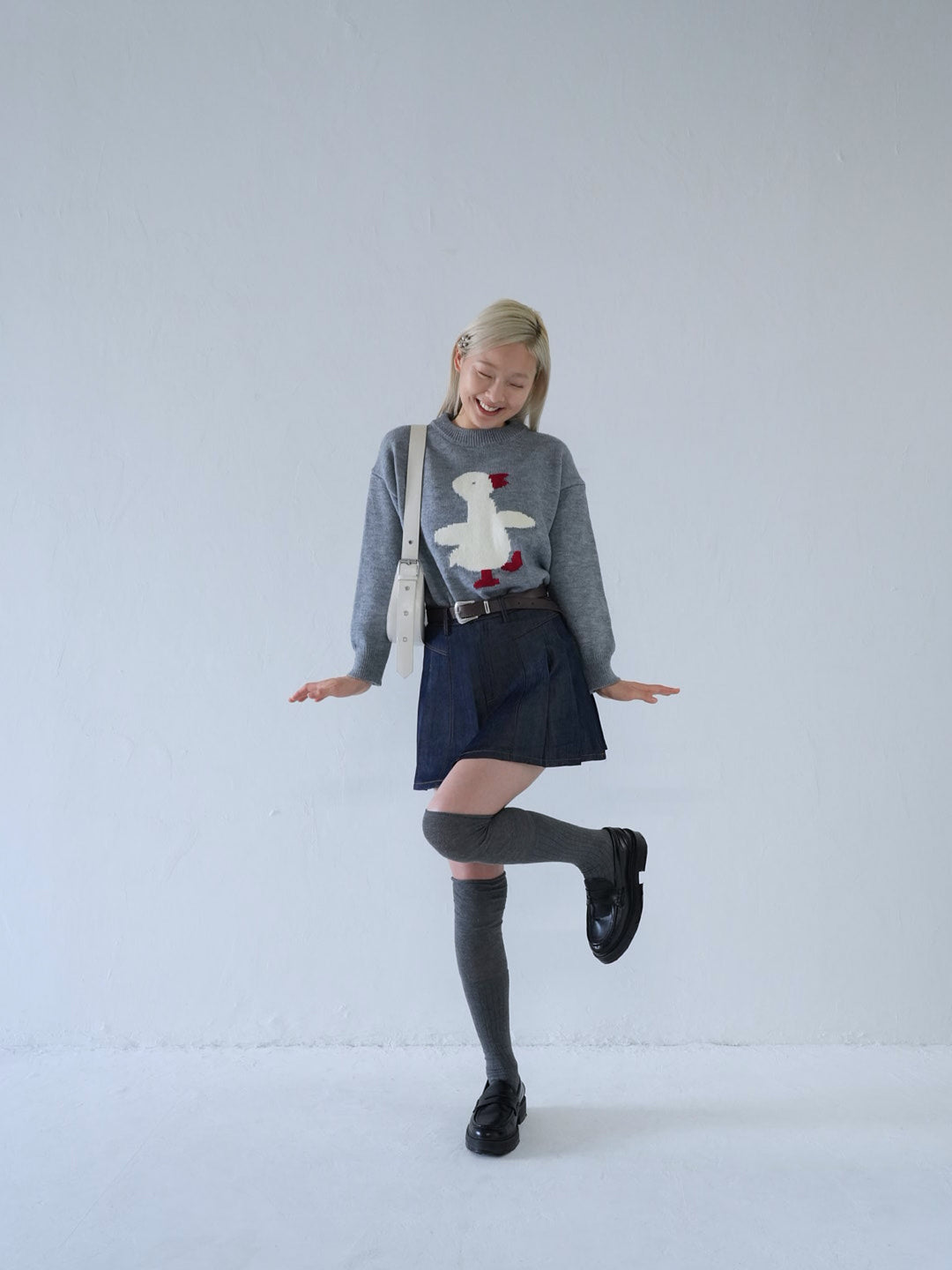 【 10月上旬発送予定 】duck knit sweater