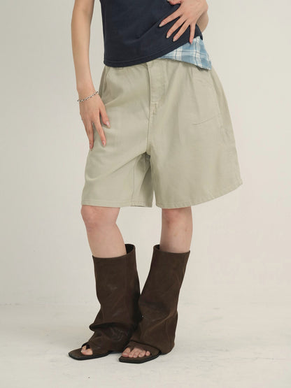 waist check cargo half pants