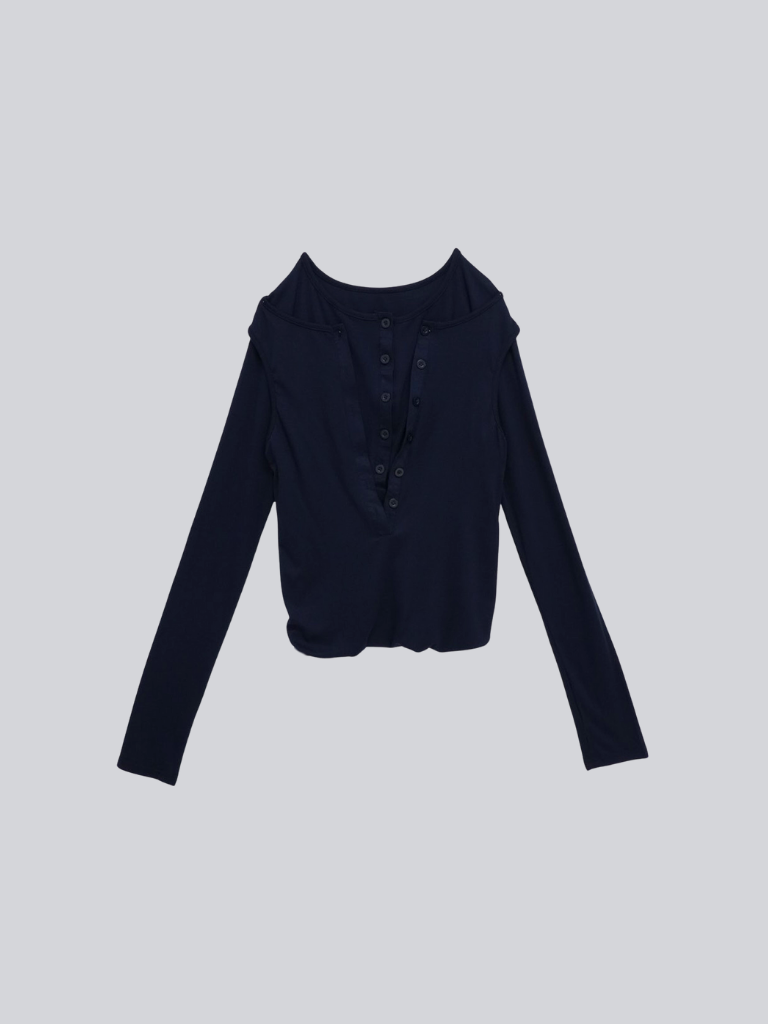 cutout layered tee