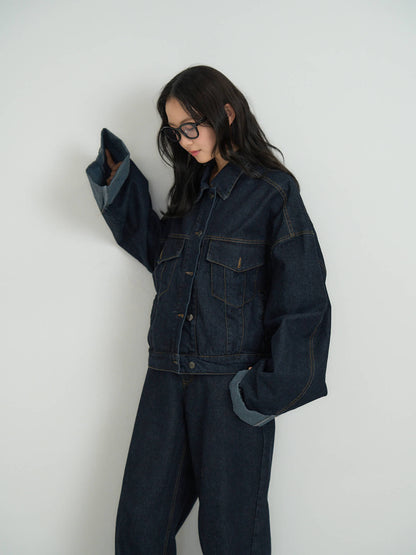 cropped denim jacket