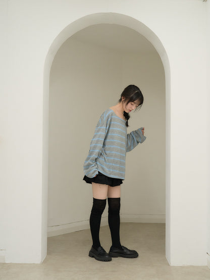 long sleeve border tee