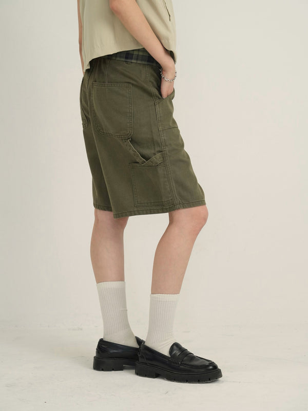 waist check cargo half pants