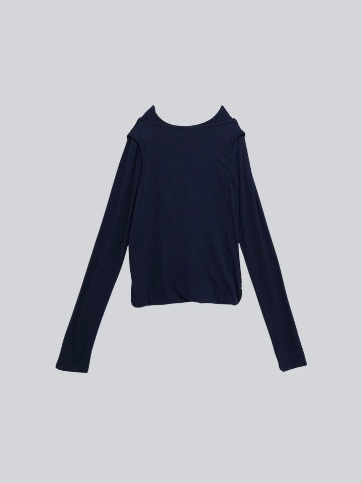 cutout layered tee