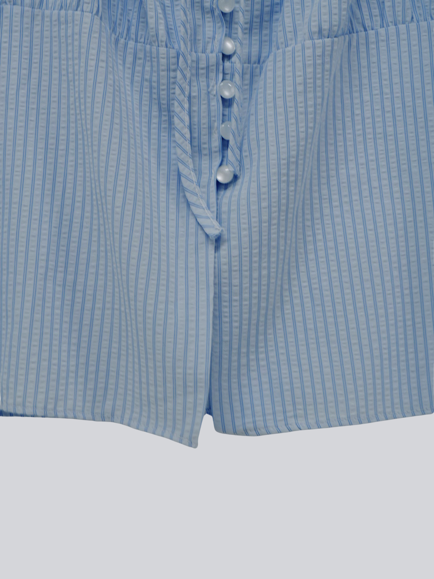 stripe ribbon blouse