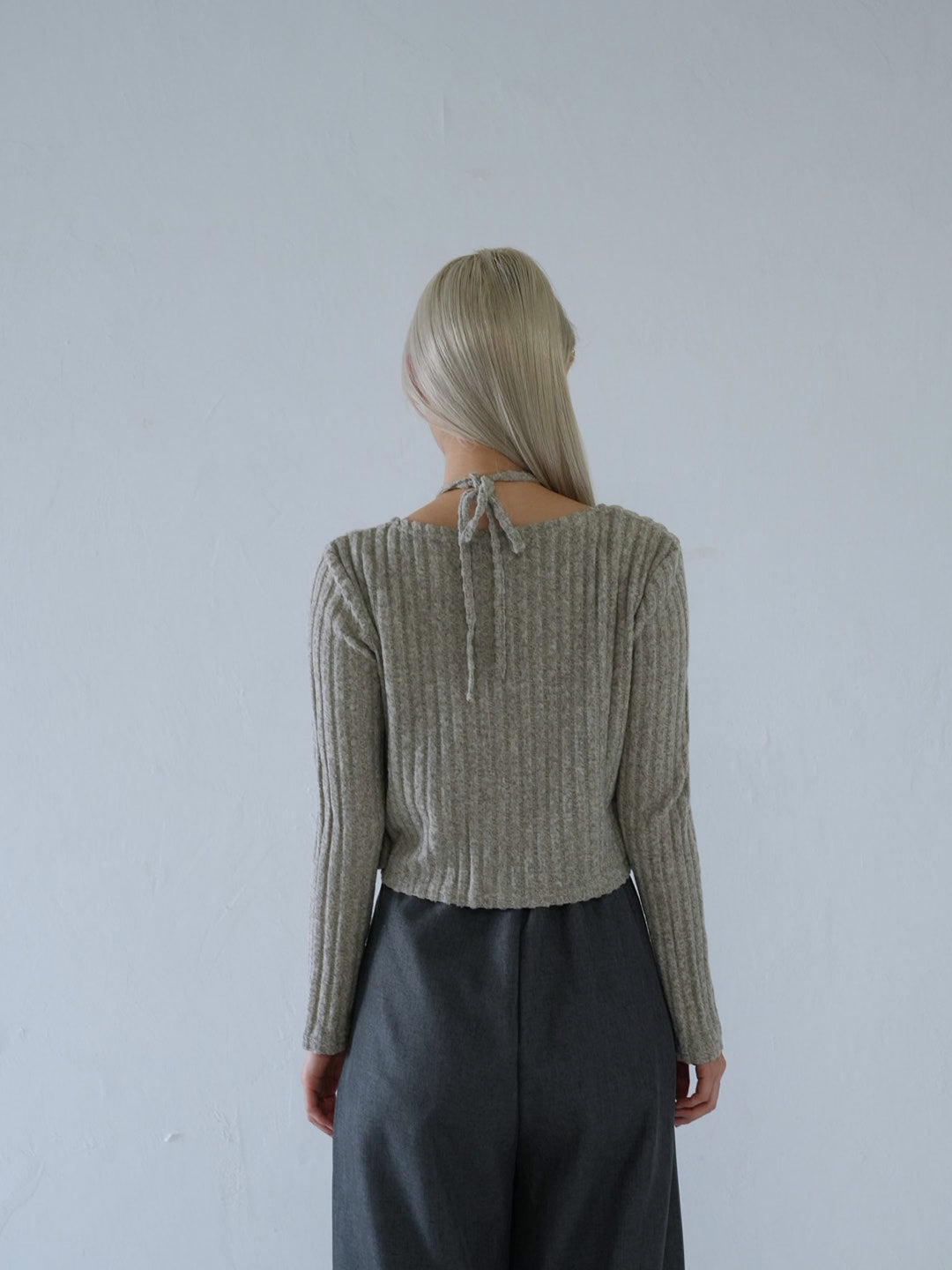 【 10月上旬発送予定 】ribbed ruched cami & cardigan set