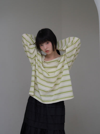 long sleeve border tee