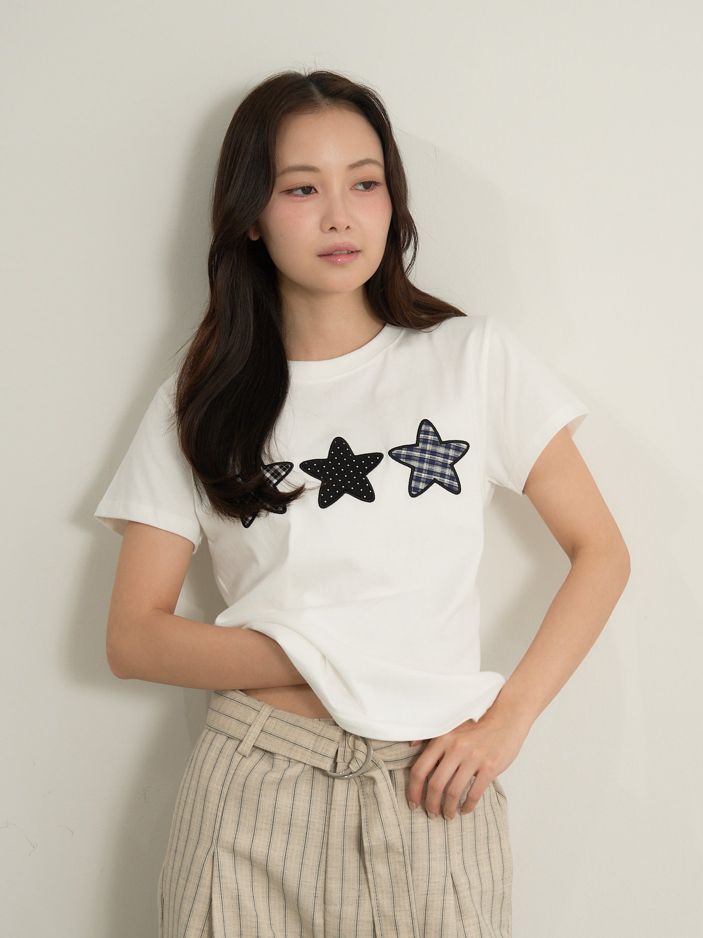 star patch tee