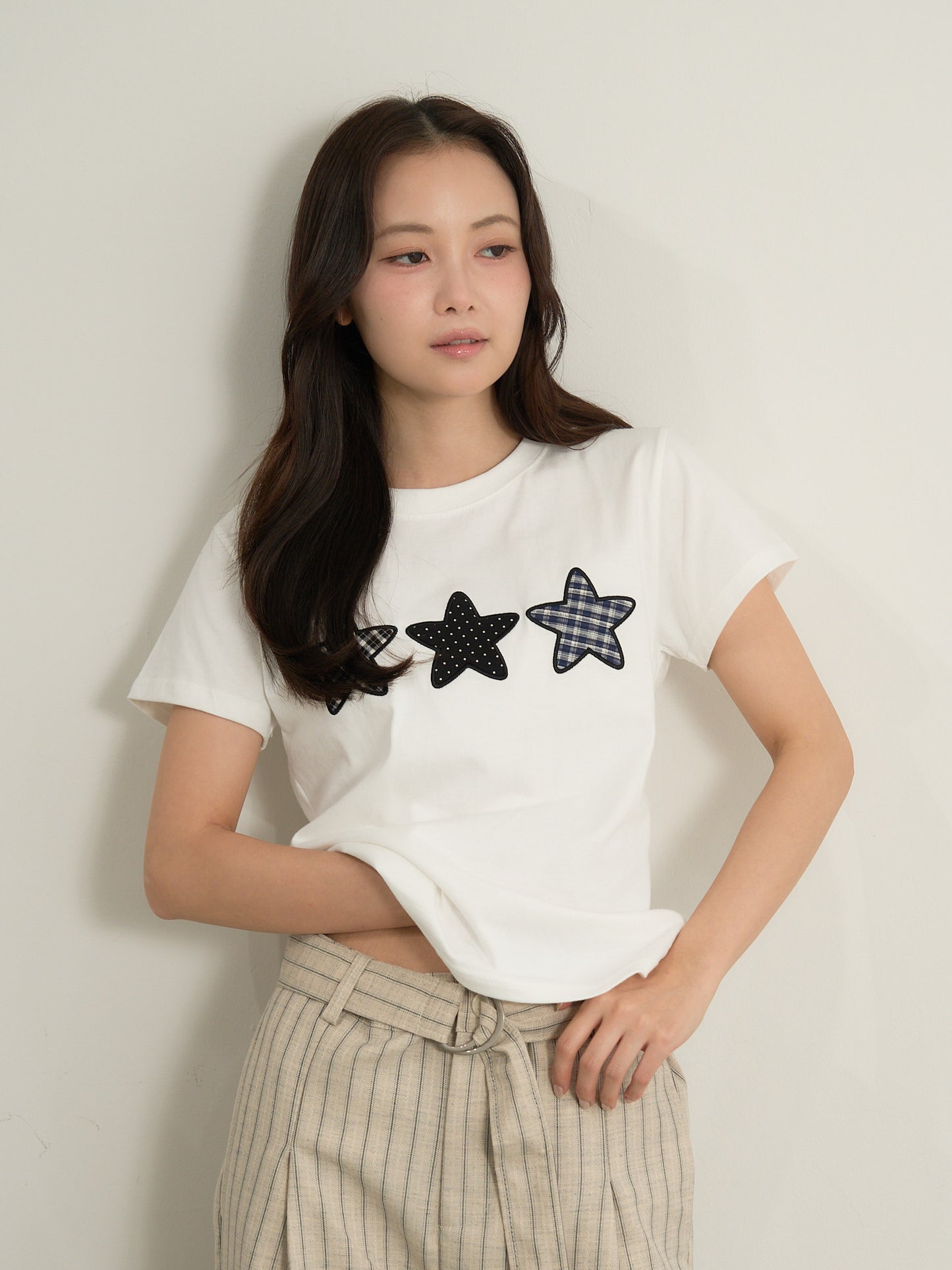 star patch tee