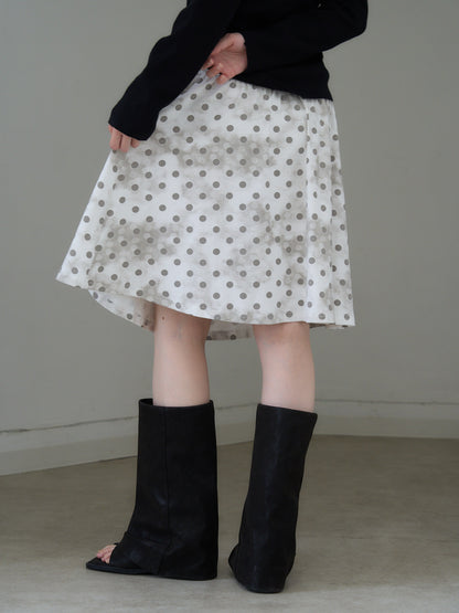 dot  line skirt