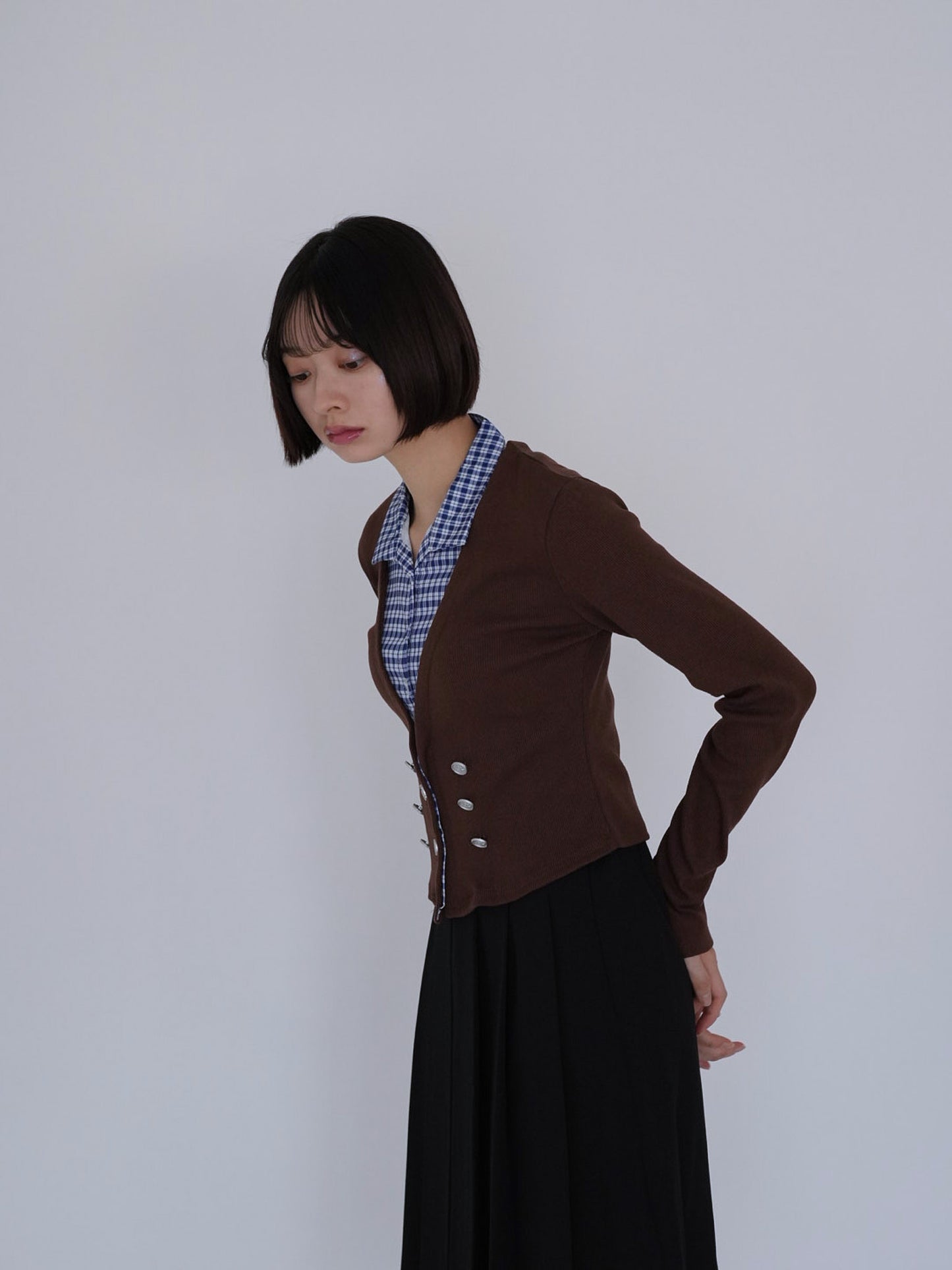 layered cropped jacket