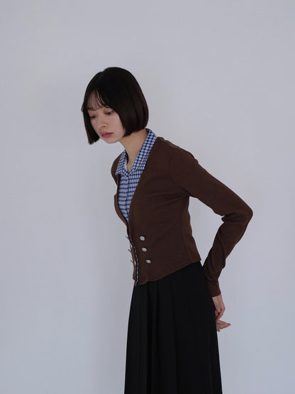 layered cropped jacket