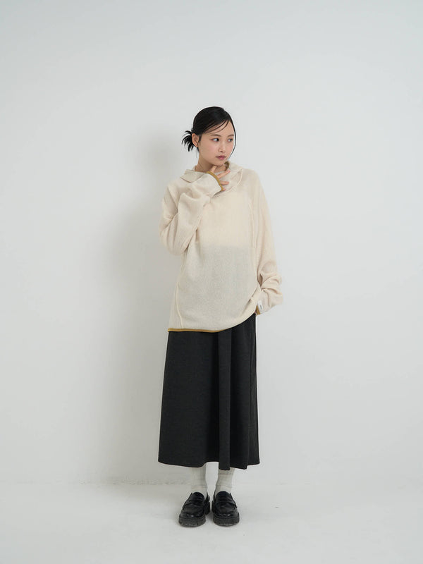 リブ ロングTシャツ 大人カジュアル レディース Uenui