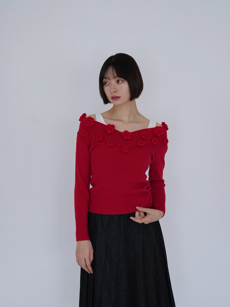 flower knit top