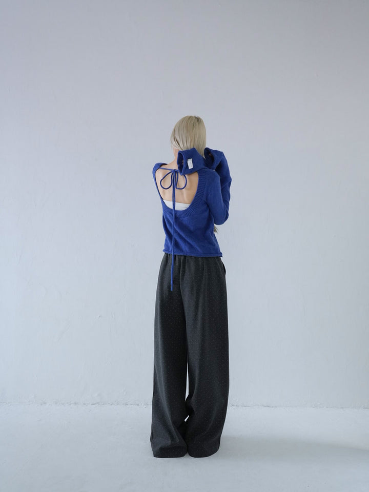 【 10月中旬発送予定 】tie ribbon knit