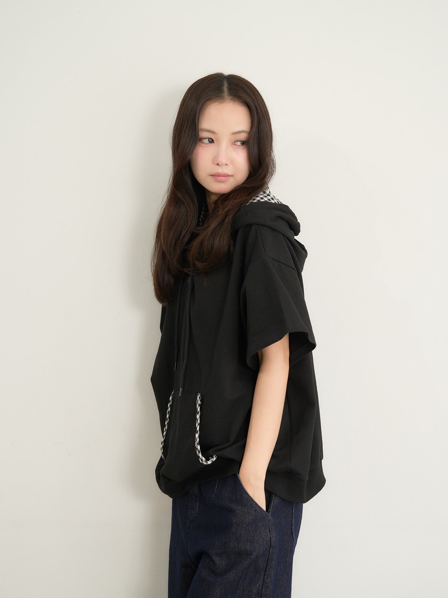 check hood tee