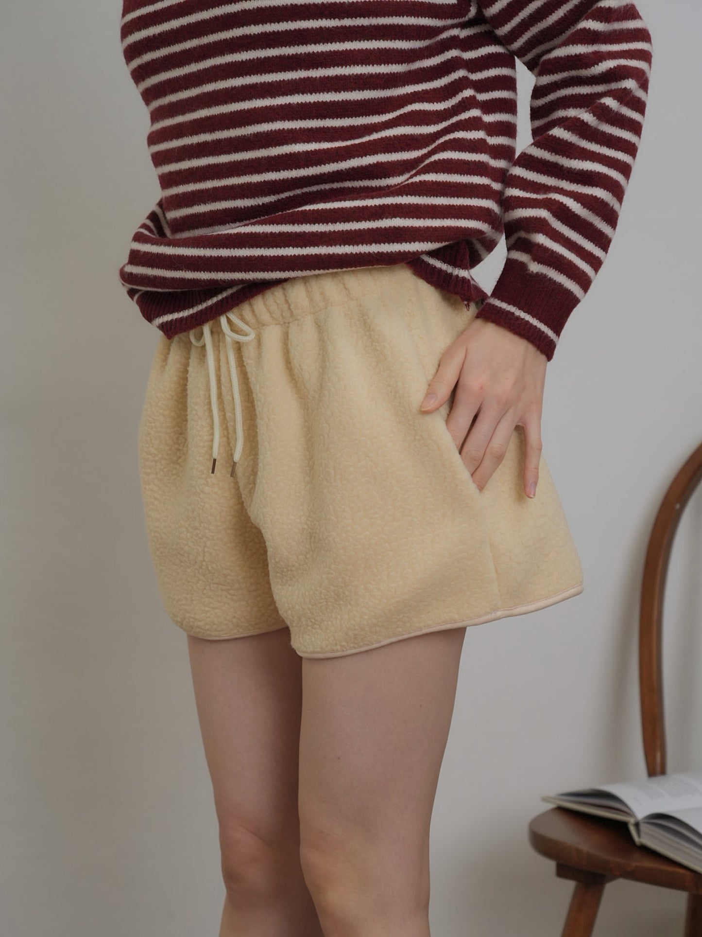 fleece short pants