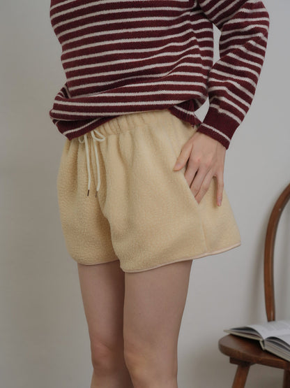 fleece short pants