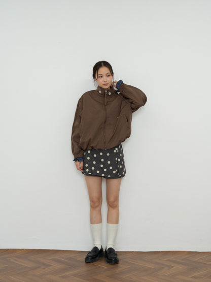 stand collar blouson