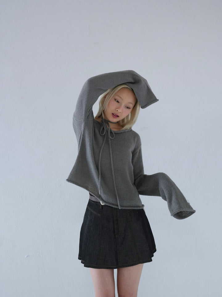 【 10月中旬発送予定 】tie ribbon knit