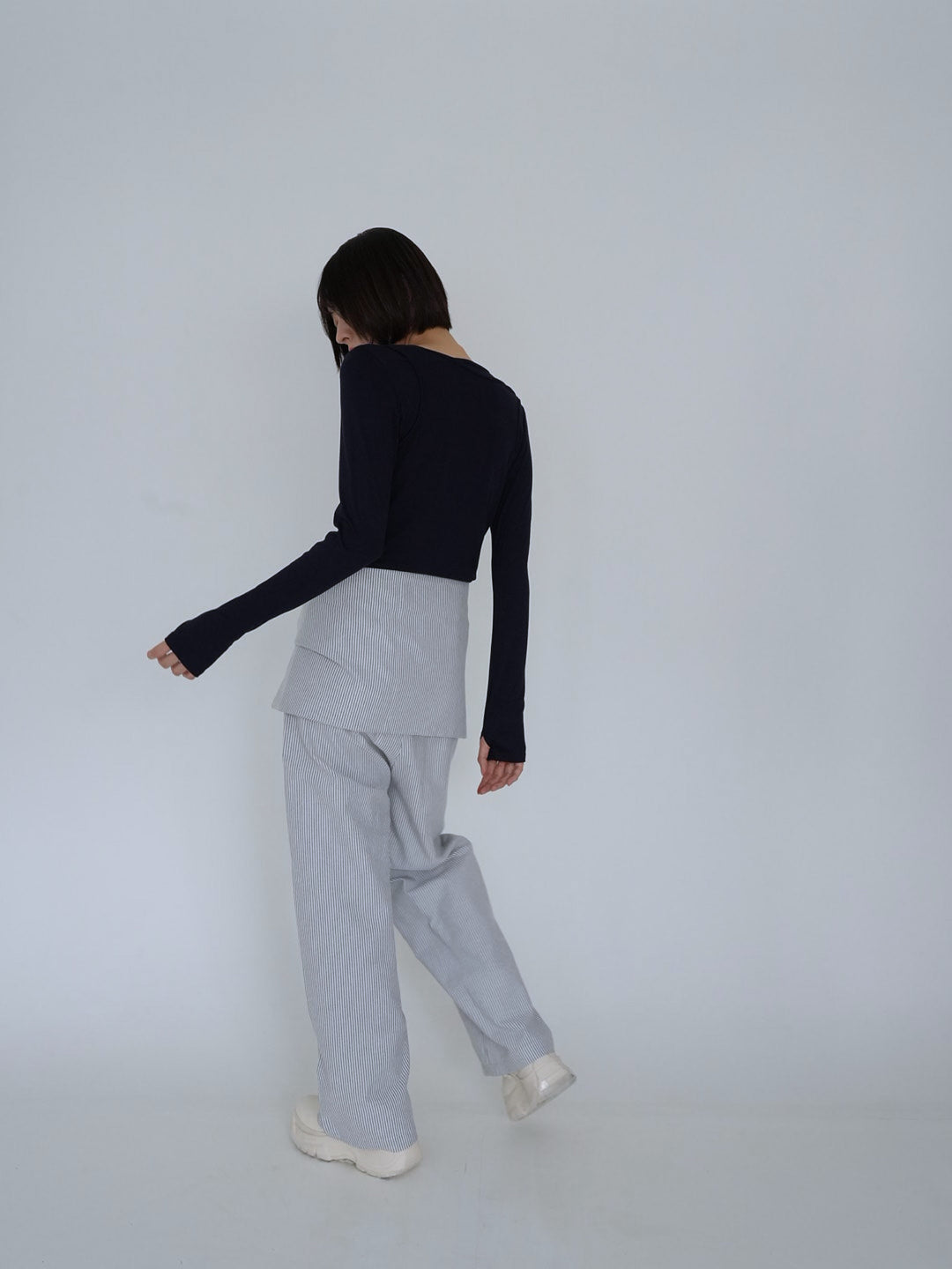 【8月26日発送予定】waist ribbon wide pants