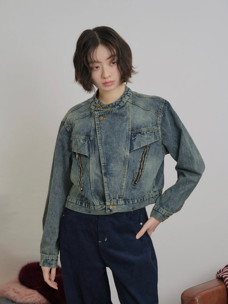 short denim jacket【1/15発送予定】