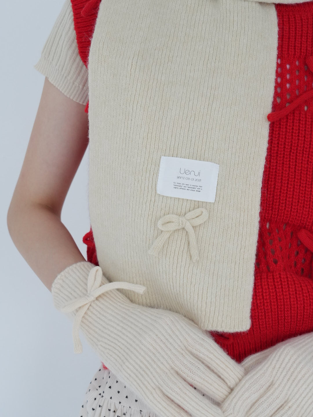 【8月26日発送予定】ribbon knit 3piece set