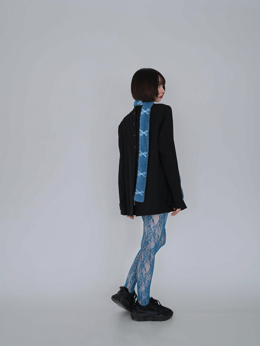 ribbon fur scarf