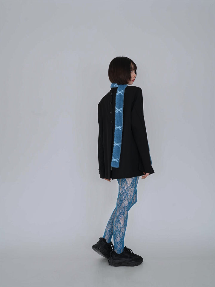 ribbon fur scarf