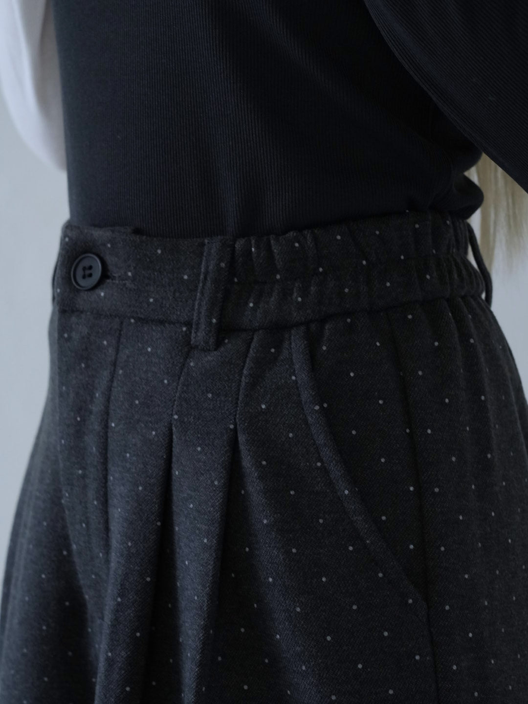 【 10月上旬発送予定 】dot pattern wide slacks