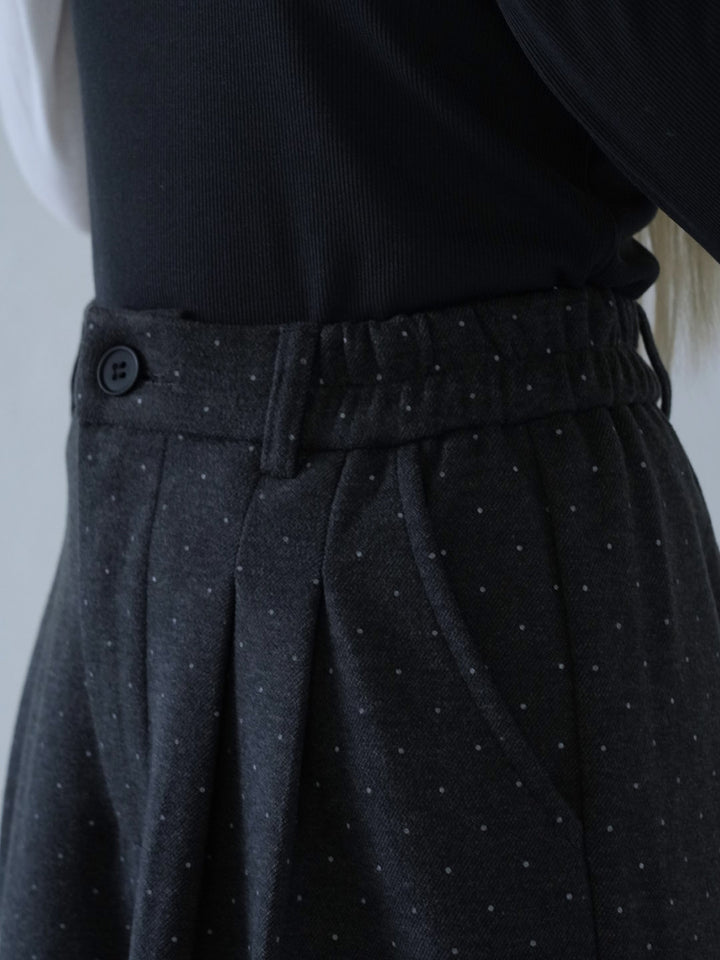 【 10月上旬発送予定 】dot pattern wide slacks