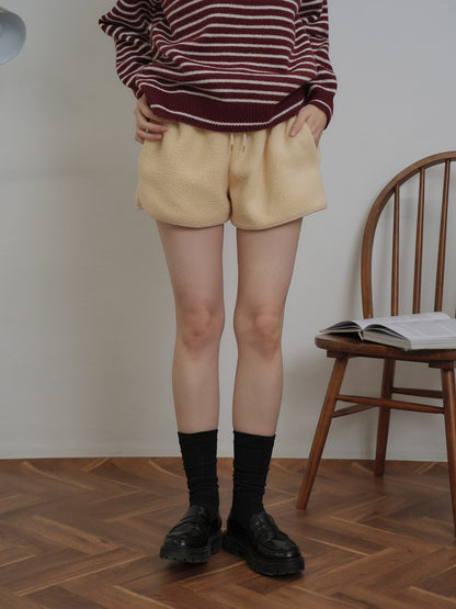 fleece short pants