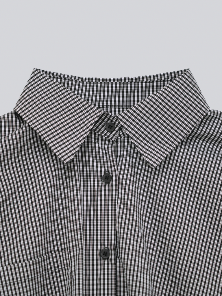 striped big sleeve shirt