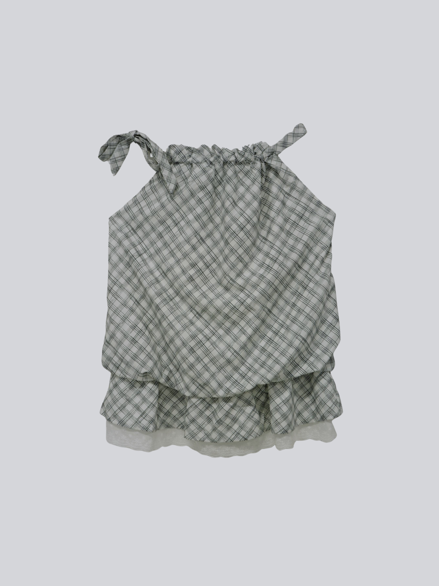 check lace cami