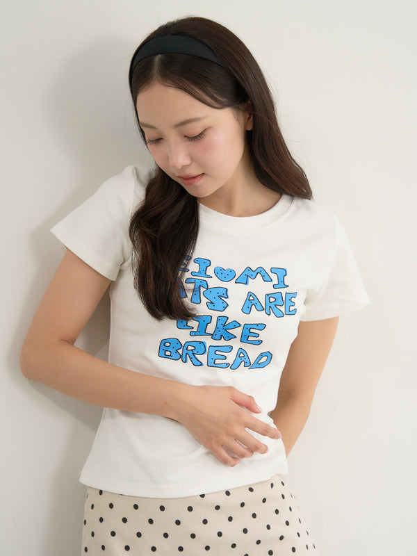 logo crop tee