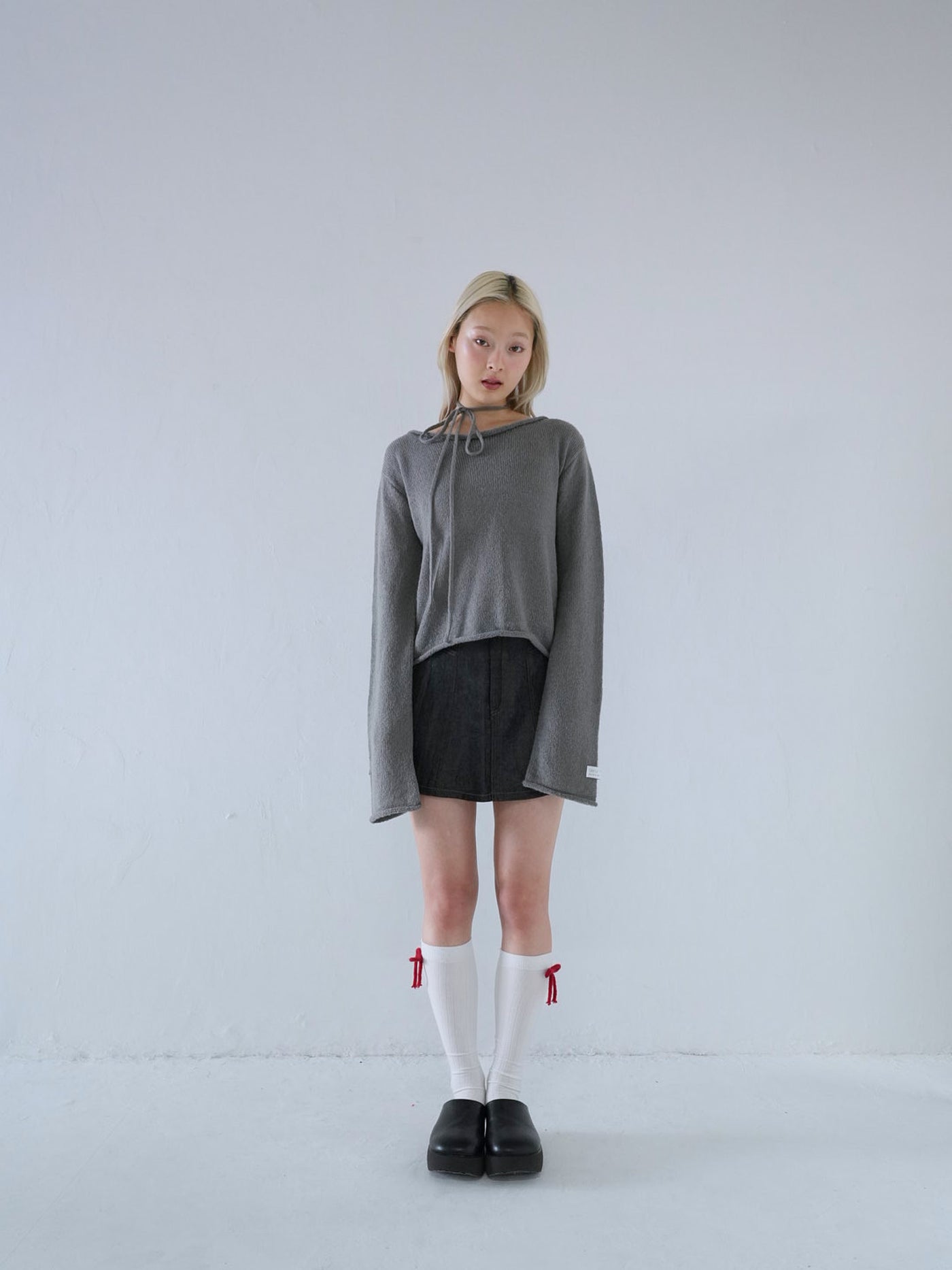 tie ribbon knit