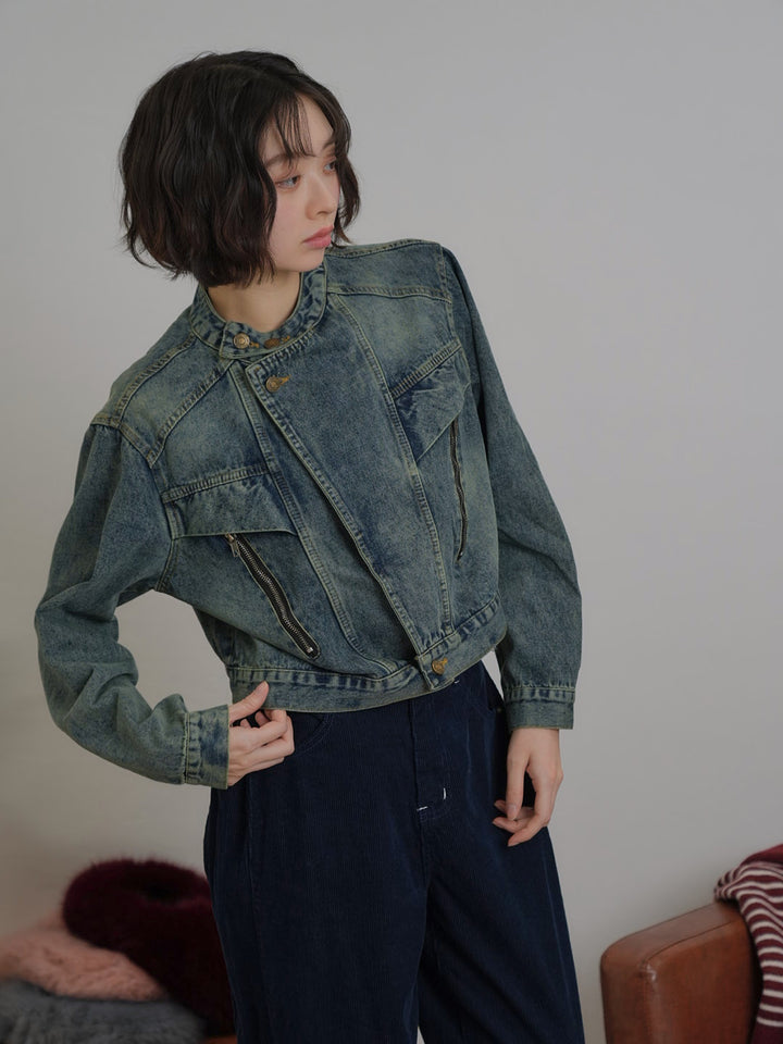 short denim jacket【1/15発送予定】