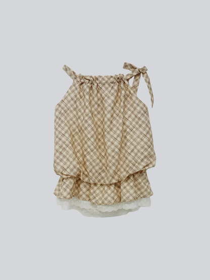 check lace cami
